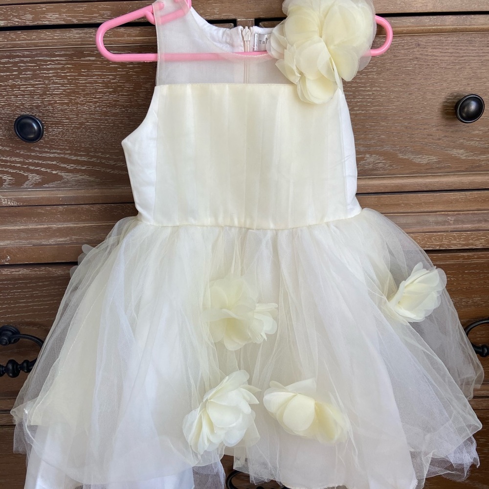 Trish Scully Flower Girl Dress, Cream, Sz 2T